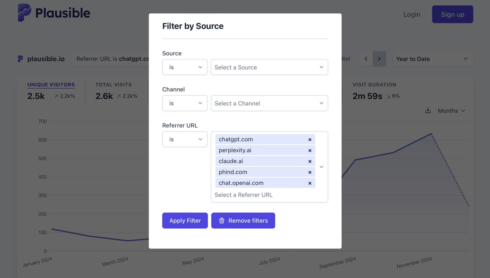 filter by source filter by source